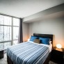 Furnished apartment master bedroom